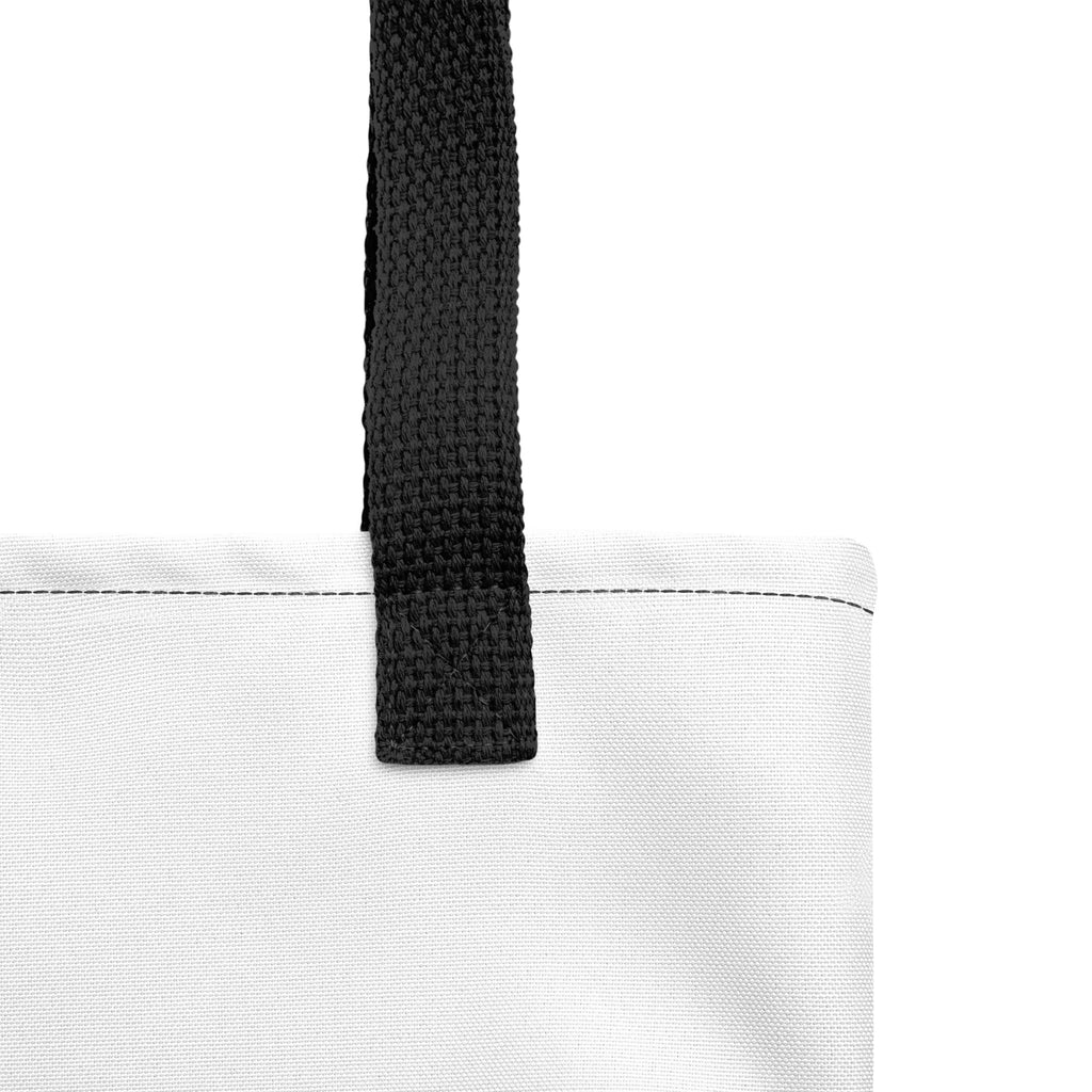 idgaf. Proof I Tote bag in Black, product detail close up